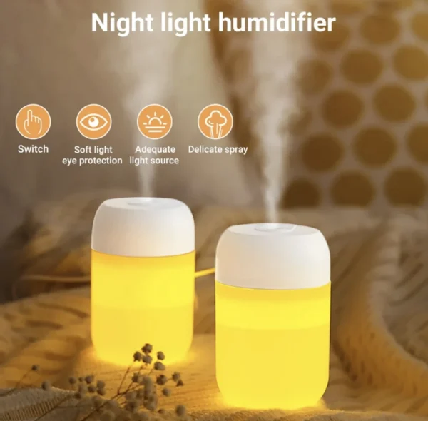 X26 Air Humidifier With Yellow Light - Image 2